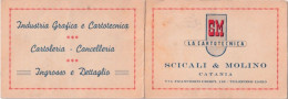 Calendarietto - La Cartotecnica - Scicali E Molino - Catania -  Anno 1951 - Petit Format : 1941-60