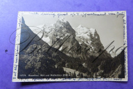 Rosenlaui Well Und Wetterhorn 3708 M  Montagne Mountain Carte Photo 1954 - Alpinisme