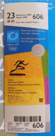 Athens 2004 Olympic Games - Athletics Unused Ticket, Code: 606 - Bekleidung, Souvenirs Und Sonstige