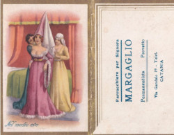 Calendarietto - Parrucchiere Per Signora - Margaglio - Catania - Nel Medio Evo - Anno 1943 - Petit Format : 1941-60