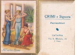 Calendarietto - Parrucchieri - Crimi E Signora - Nell'antica Roma - Anno 1943 - Petit Format : 1941-60