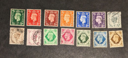 Grande Bretagne Oblitérés N YT 209 A 222 - Used Stamps