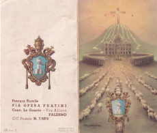 Calendarietto - Procura Pro.le Pia Opera Fratini - Conv. La Gancia - Palermo - Anno 1950 - Petit Format : 1941-60