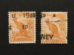 Timbres Australie - 1937 - Kangourou - Gebruikt