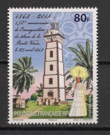 POLYNESIE - 2018 - N°YT. 1183 - Phare De La Pointe Venus - Neuf Luxe ** / MNH / Postfrisch - Ongebruikt