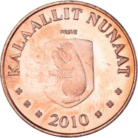 Monnaie, Groenland, 50 Öre, 2010, Renard Polaire., SPL, Cuivre - Danemark