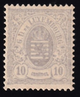 Luxemburgo, 1874-80 Y&T. 30, 30 C. Gris, MH. - 1859-1880 Stemmi