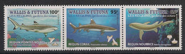 WALLIS ET FUTUNA - 2021 - N°YT. 950 à 952 - Requins - Neuf Luxe ** / MNH / Postfrisch - Unused Stamps