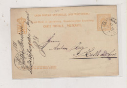LUXEMBOURG 1881 Nice Postal Stationery To Germany - Postwaardestukken