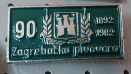 Brewery Zagre 90 Zagrebacka Pivara Years Pils Beer Birra Bier Pivo Brau Croatia Pin - Bière