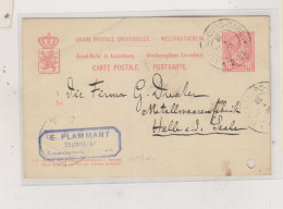 LUXEMBOURG 1898 Nice Postal Stationery To Germany - Entiers Postaux