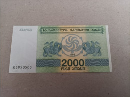 Billete De Georgia De 2000 Laris, Año 1993, UNC - Georgia