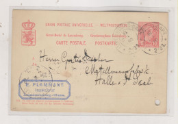 LUXEMBOURG 1898 Nice Postal Stationery To Germany - Enteros Postales