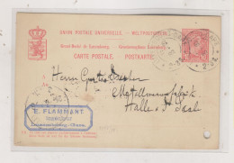 LUXEMBOURG 1898 Nice Postal Stationery To Germany - Stamped Stationery