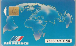 CARTE-PUBLIC-F-138-01/911-SO3-AIR FRANCE 1-V° N° A 0C958-Utilisé-TBE/RARE - 1991