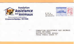 PAP Réponse Fondation Assistance Aux Animaux - Neuf - 15P287 - PAP: Antwort/Ciappa-Kavena