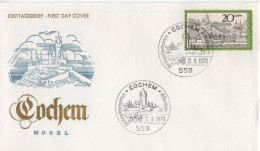 Germany Deutschland 1970 FDC Cochem, Sonderpostwertzeichen - 1961-1970