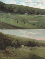 The Golf Club Links Eastbourne 2x Old Sussex Postcard S - Eastbourne