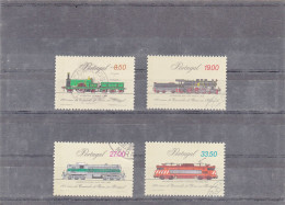 Portugal, Caminhos De Ferro Em Portugal, 1981, Mundifil Nº 1541 A 1544 Used - Usado