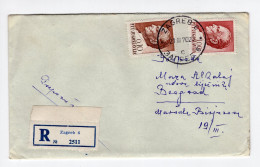 1970. YUGOSLAVIA,CROATIA,ZAGREB,REGISTERED COVER TO BELGRADE - Covers & Documents