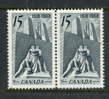 Canada 1968 MNH Canadian Vimy Memorial, Near Arras, France - Unused Stamps