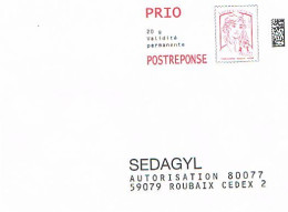 59 ROUBAIX - Postréponse  CIAPPA-KAVENA  SEDAGYL  16P301  (624) - Prêts-à-poster:Answer/Ciappa-Kavena