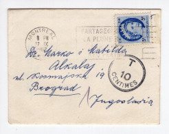 1962. CANADA,MONTREAL TO BELGRADE,YUGOSLAVIA,NEW YEARS CARD,T,10 CENT. POSTAGE DUE - Briefe U. Dokumente