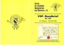 VSP - Rundbrief Nr. 129, Dezember 2022, Dresden, Sachsen, Deutsches Reich, SBZ, DDR, BRD, - Filatelie En Postgeschiedenis