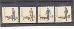 Portugal, Uniformes Militares, Força Aérea, 1984, Mundifil Nº 1645 A 1648 Used - Usado