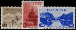 Norway 1938-39 Tourist Propaganda With Watermark Mounted Mint. - Unused Stamps