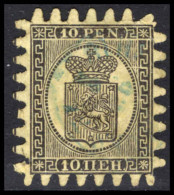 Finland 1871 10p Black On Yellow Type Iii Fine Used. - Oblitérés