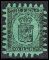 Finland 1866-67 8p Black On Blue-green Type Iii Fine Used. - Oblitérés