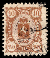 Finland 1889-94 10m Brown And Rose Fine Used. - Used Stamps