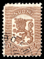 Finland 1918 70p Grey-brown Fine Used. - Used Stamps