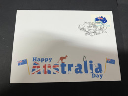 26-1-2024 (2  X 22) Australia National Day (Australia Day) With Australia Map + Flag Stamp 26-1-24 (TODAY) - Brieven En Documenten