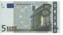 5 EURO  "N"  Austria   Firma Duisenberg     F 004 D1  /  FDS - UNC - 5 Euro