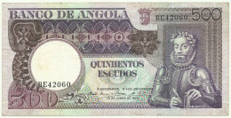 Angola - 500 Escudos - 10.6.1973 - Pick: 107 - Serie BE - Luiz De Camões - PORTUGAL - Angola