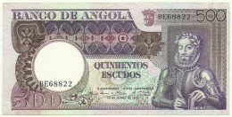 Angola - 500 Escudos - 10.6.1973 - Pick: 107 - AUnc. - Serie BE - Luiz De Camões - PORTUGAL - Angola