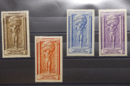 FRANCE - Vignettes De L'Exposition De Paris 1925 * - 4 Couleurs - TB - A 1275 - Exposiciones Filatelicas