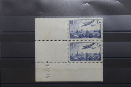 FRANCE - N° 9 X 2 Avec Coin Daté - 1 Es * Et 1 Ex ** - A 1294 - Luftpost