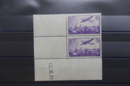 FRANCE - N° 10 X 2 Avec Coin Daté - 1 Es * Et 1 Ex ** - A 1295 - Poste Aérienne