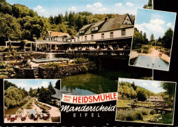 73913154 Manderscheid Eifel Hotel Cafe Heidsmuehle Terrasse Panorama - Manderscheid