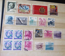 Yugoslavia 1968 - 1986 Monuments Bird Plane Boat Medal Motorcycle Train Phone - Used Stamps