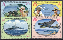 New Hebrides Nouvelles Hebrides French Legend 1967 Airplanes Mi#258-261 Mint Never Hinged (sans Charniere) - Ungebraucht