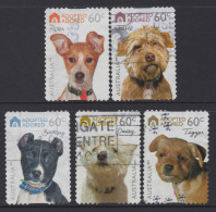 AUSTRALIA 2010  " ADOPTED AND ADORED DOGS " SET  VFU - Usados