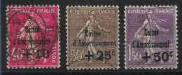 France 1931 N°266/68 Oblitéré Caisse D'amortissement. Très Bon Centrage. Cote 180€. - 1927-31 Sinking Fund