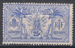 New Hebrides Nouvelles Hebrides 1911, Watermark Multiple Crown & CA Yvert#30 Mint Never Hinged (sans Charniere) - Neufs