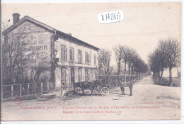 SOMMESOUS- AVENUE PRIEUR DE LA MARNE- ATTELAGE DEVANT UN HOTEL - Andere & Zonder Classificatie