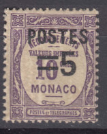 Monaco 1937 Timbres-taxe Yvert#140 Mint Hinged (avec Charniere) - Ungebraucht