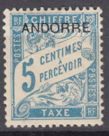 French Andorra Andorre 1931 Timbres-taxe Yvert#1 Mint Hinged (avec Charniere) - Ongebruikt